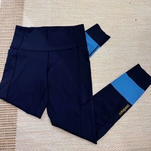 Cotopaxi Cerro Travel Tight Women's M Blue High-Rise Colorblock Leggings